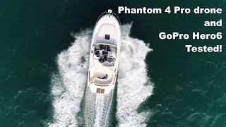 Boat filming with drone and a GoPro 6 [upl. by Mihe794]