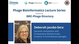 Phage Bioinformatics 1 by IBRCPhage Directory Deborah JacobsSera on phage genome analysis [upl. by Kra]