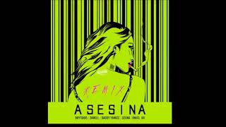 Asesina Remix Letra  Anuel AA Ozuna Daddy Yankee Brytiago y Darell Audio Oficial [upl. by Inilahs702]