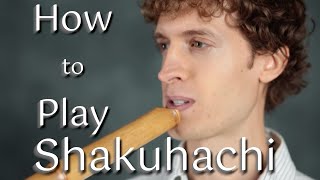 How to play shakuhachi by Josen Jon Kypros [upl. by Riamo364]