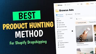 Best Method For Product Hunting For Shopify Dropshipping In Pakistan Minea Adspy tool full tutorial [upl. by Ahaelam]