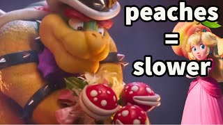 Peaches But Everytime Bowser Says quotPeachesquot It Gets Slower [upl. by Besse264]