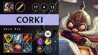 Corki Mid vs Jayce Triple Kill Legendary  KR Challenger Patch 1418 [upl. by Starlene]