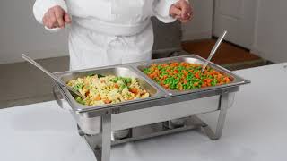 Setting Up a Standard Chafing Dish for Buffet Service [upl. by Ruel]