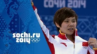 Short Track Speed Skating  Ladies 500m  Li Jianrou Wins Gold  Sochi 2014 Winter Olympics [upl. by Ernestus]