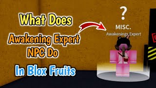 What Does Awakening Expert Do In Blox Fruits  Awakening Expert Guide [upl. by Ahsekan]