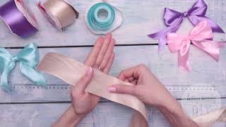 How to Tie a Bow  4 simple ways  quick and easy DIY Tutorial [upl. by Zoellick]