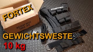 Fortex 10kg Gewichtsweste mit viel Bewegungsfreiheit  review [upl. by Phelips896]