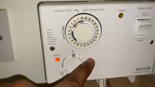 How to set up your boiler for Winter or Summer time Secure Economy 7 Quartz [upl. by Tingey]