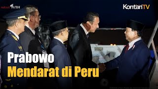 Presiden Prabowo Tiba Peru untuk Agenda Konfrensi Tingkat Tinggi KTT APEC  Kontan News [upl. by Repsac]