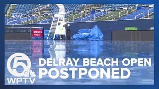 Rain spoils Delray Beach Open finals [upl. by Dana]