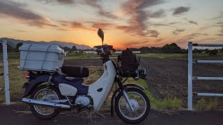 カブで佐賀県小城市ツーリング【字幕】 福岡→清水の滝→七曜の滝→江里山の棚田→竹下製菓株 本社･冷菓工場→六角川大橋 [upl. by Donegan]