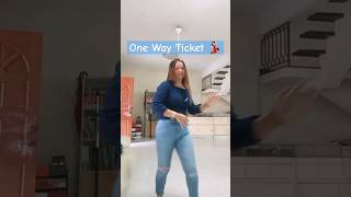 One Way Ticket Dance Trend💃🏻 onewayticket classicdance discodance trendingdance viraldance fyp [upl. by Aicirtan]