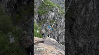 Loen Via Ferrata in Norway viaferrata norway norwaymountains [upl. by Melicent309]