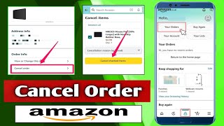 Cancel Order Any Item ON Amazon amazon youtube cancel youtubevideo video [upl. by Olga]