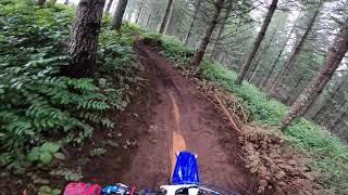 Riding a single track trail on YZ450FX [upl. by Goldenberg]