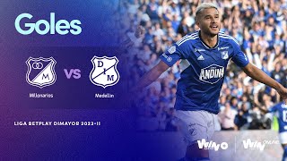 Millonarios vs Medellín goles  Liga BetPlay Dimayor 20232  Cuadrangulares  Fecha 3 [upl. by Tatianas]