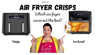 Air fryer crisps which air fryer came out the best Ninja or Acekool  crisps airfryer ninja [upl. by Lipps]