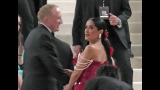 Salma Hayek  FrancoisHenri Pinault at Met Gala 2023 [upl. by Rosemonde]