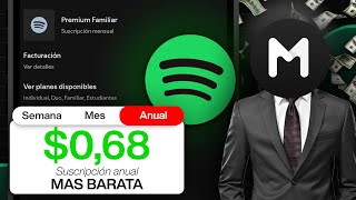 Como PAGAR menos por SPOTIFY en 2024 MAS BARATO [upl. by Christianson]