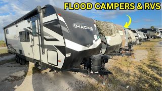 Florida Hurricane Flooded RVs amp Campers Are They Worth Bidding On [upl. by Cresa]