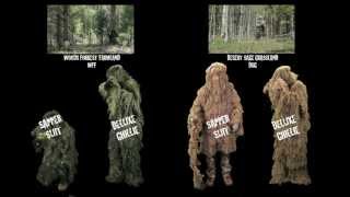 Ghillie Suit for Coyote and Predator Hunting Woodland Paintball Airsoft [upl. by Woodward]