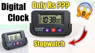 TAKSUN TS 613A 2 Digital Clock With Stopwatch Feature  Cheap Digital Clock [upl. by Libre]