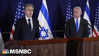 Harrowing Echoes Hear Blinken and Netanyahu’s full remarks from Israel after Hamas terror attacks [upl. by Ennavoj]