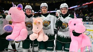 2023 Teddy Bear Toss Goal  Everett Silvertips  Dominik Rymon [upl. by Mourant204]