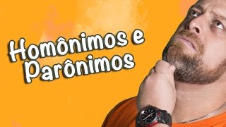 O QUE SÃO PARÔNIMOS E HOMÔNIMOS  Professora Pamba [upl. by Leverett]