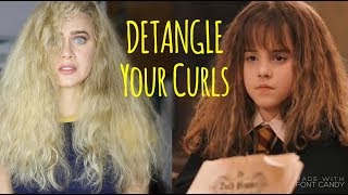 Detangle Your Waves amp Curls DRY  India Batson  ft Hermione Granger [upl. by Nodnab]