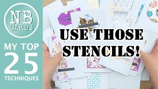 SMASH IT WITH STENCILS 25 SUPER TECHNIQUES for Making Clean and Simple Cards 2024134 [upl. by Acina649]