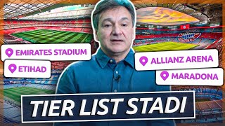 TIER LIST Stadi parte 2 Emirates come a teatro Etihad da mondiale IN ITALIA STADI DA RIFARE [upl. by Hacim866]