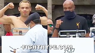 JULIO CESAR CHAVEZ JR VS ANDERSON SILVA WEIGHIN amp FINAL FACE OFF [upl. by Tavis]