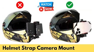 Helmet me phone kaise lagaye  helmet mobile mount  mobile holder for helmet  vlog mobile holder [upl. by Riek661]