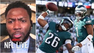 NFL LIVE  quotEagles offense going to be HELLquot  Ryan Clark tells ESPN after Jalen Hurts rout Bengals [upl. by Snoddy105]