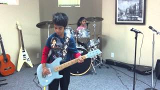 Kids playing ACDC  Shook Me All Night Long Cover [upl. by Rihaz]