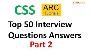 CSS interview questions and answers  part 2  CSS3 interview questions and answers [upl. by Severson308]