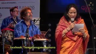 KANASALU NEENE  Bayalu Dari  Vani Jairam  Vijay Prakash  53rd Bengaluru Ganesh Utsava 2015 [upl. by Mady]