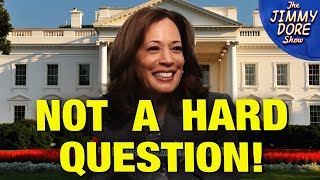 Kamala’s RAMBLING Answer About Her First Day In Office [upl. by Anecusa]