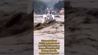 Uttaranchal Floods 2023 LordShivas Miracle PrathimaMurty on Ganga RiverUttarPradeshUttarakhand [upl. by Atnoed]