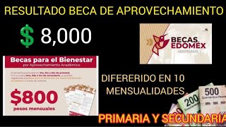 RESULTADOS BENEFICIARIS BECA DE APROVECHAMIENTO EDO MEX HASTA 💲800 PESOS 💳💵🧐 [upl. by Hooper]