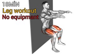 TONE Your Legs with This 18 Minute NO EQUIPMENT WORKOUTLEG MUSCLE WITHOUT EQUIPMENT [upl. by Orimlede]