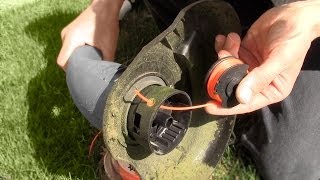 How to replace string trimmer edger line [upl. by Drabeck]