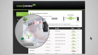 Amped Wireless Setup SR10000 Rev 11 High Power WirelessN 600mW Range Extender [upl. by Nellad391]