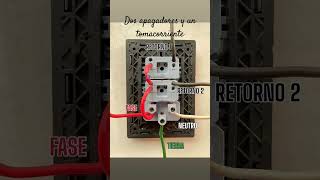 Interruptor doble y un tomacorriente electrical luz fluid current [upl. by Dorothy]