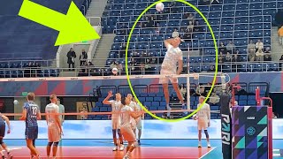 Amazing Jumps  Watch How PRO Volleyball Players Training Before Game  Zenit Kazan [upl. by Wandis]