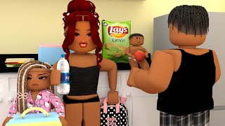 Day Before School Routine Bloxburg Family Roleplays [upl. by Audris]