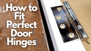 How to Fit Perfect Door Hinges [upl. by Airotcivairam]