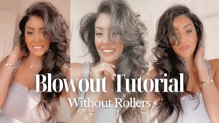 Blowout Tutorial without Rollers  BY SARV [upl. by Eila121]